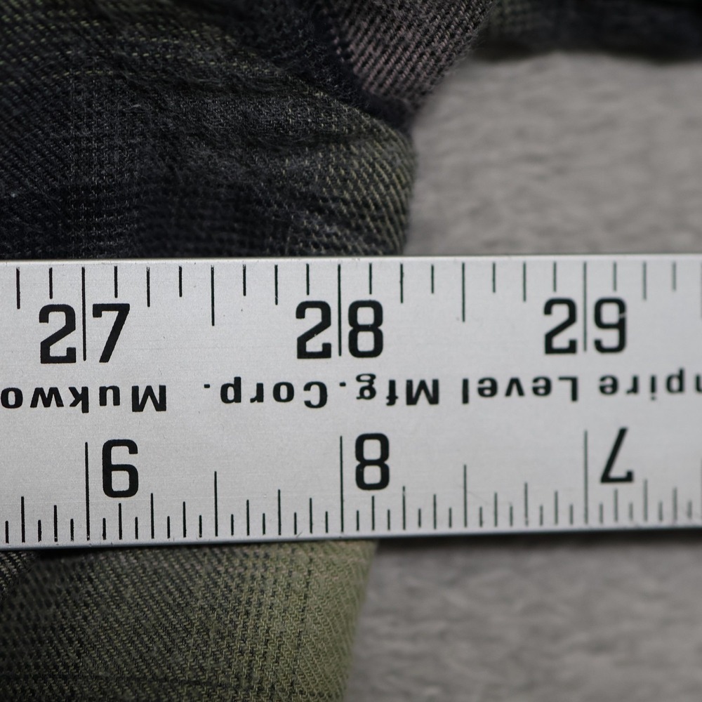 Overland Shirt Mens 2XL Green Plaid Flannel Outdoor Gorpcore Long Sleeve Casual - Picture 5 of 9